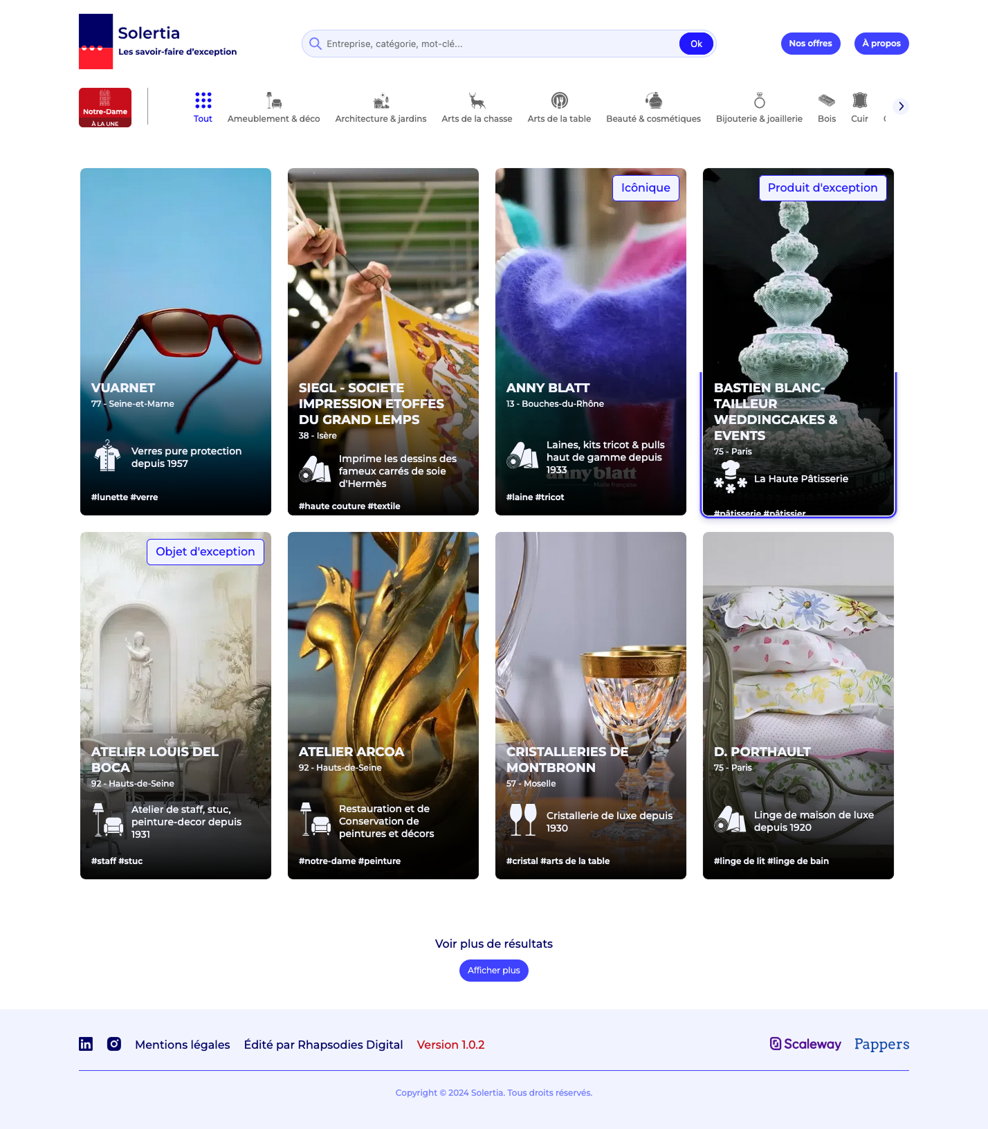 Page d'accueil desktop de Solertia.digital