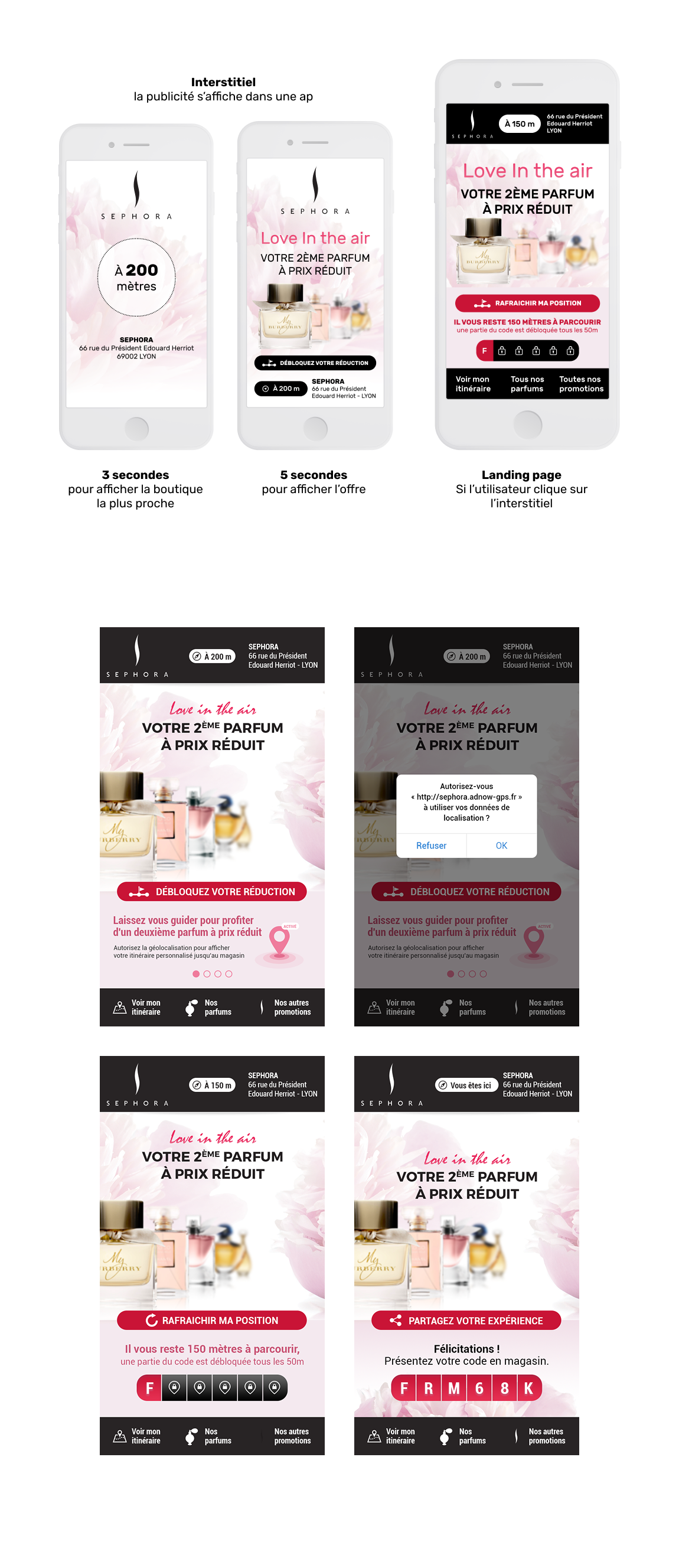 Campagne Drive to Store de test avec Sephora